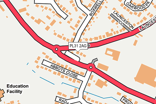 PL31 2AG map - OS OpenMap – Local (Ordnance Survey)