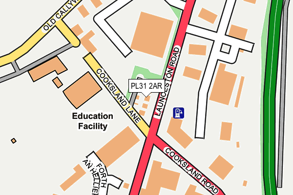 PL31 2AR map - OS OpenMap – Local (Ordnance Survey)