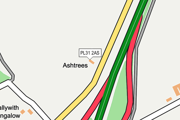 PL31 2AS map - OS OpenMap – Local (Ordnance Survey)