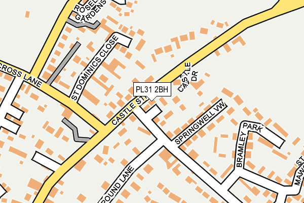 PL31 2BH map - OS OpenMap – Local (Ordnance Survey)