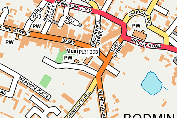 PL31 2DB map - OS OpenMap – Local (Ordnance Survey)