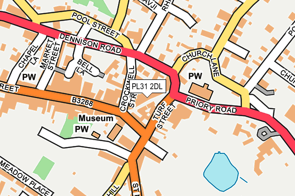 PL31 2DL map - OS OpenMap – Local (Ordnance Survey)