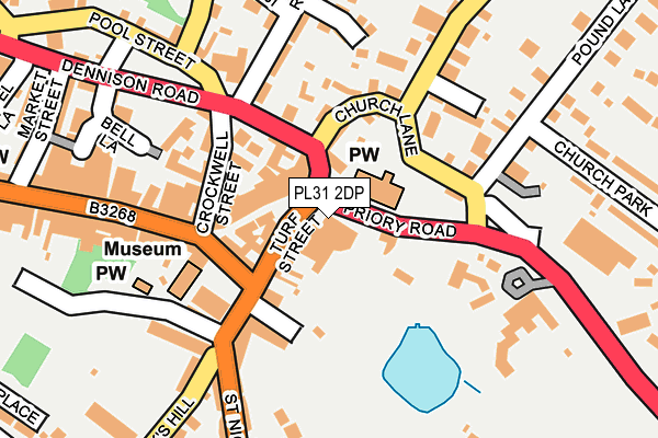 PL31 2DP map - OS OpenMap – Local (Ordnance Survey)