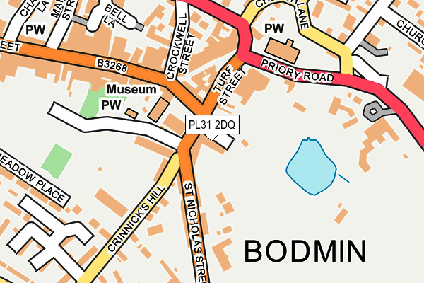 PL31 2DQ map - OS OpenMap – Local (Ordnance Survey)