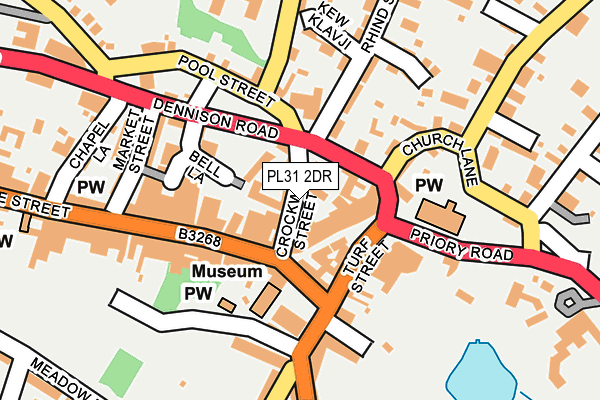 PL31 2DR map - OS OpenMap – Local (Ordnance Survey)