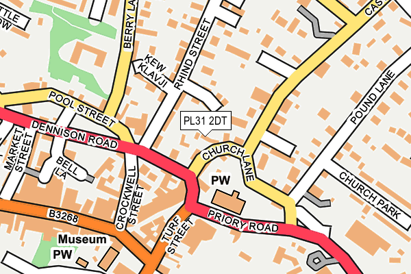 PL31 2DT map - OS OpenMap – Local (Ordnance Survey)