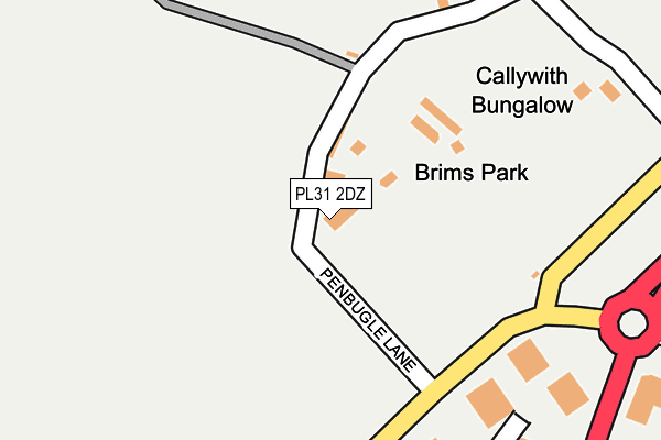 Map of CORNISH LIME COMPANY HOLDINGS LIMITED at local scale
