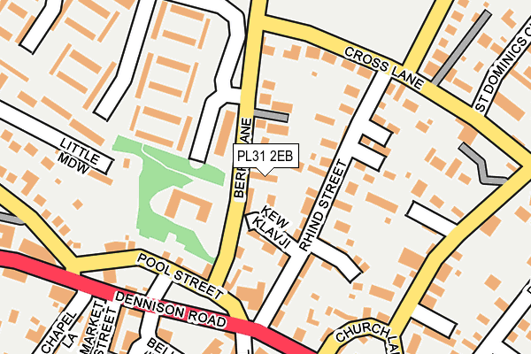 PL31 2EB map - OS OpenMap – Local (Ordnance Survey)