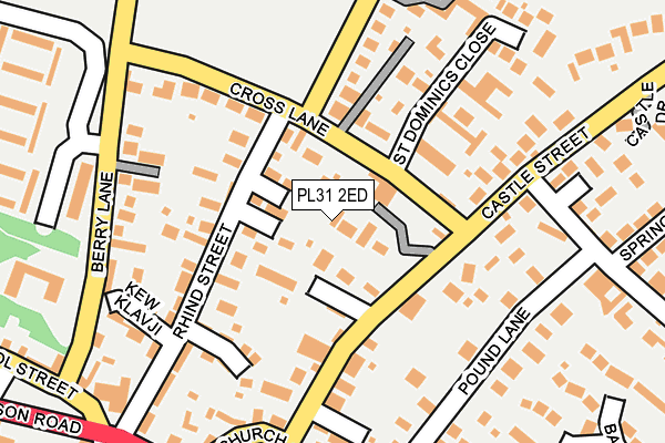 PL31 2ED map - OS OpenMap – Local (Ordnance Survey)