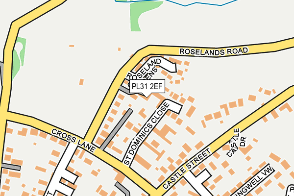 PL31 2EF map - OS OpenMap – Local (Ordnance Survey)