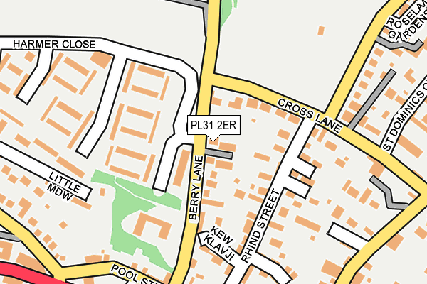 PL31 2ER map - OS OpenMap – Local (Ordnance Survey)