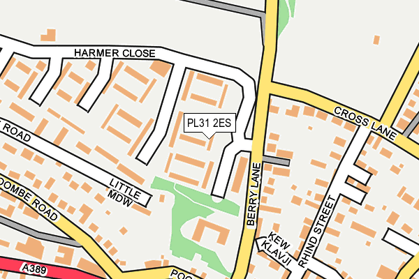 PL31 2ES map - OS OpenMap – Local (Ordnance Survey)