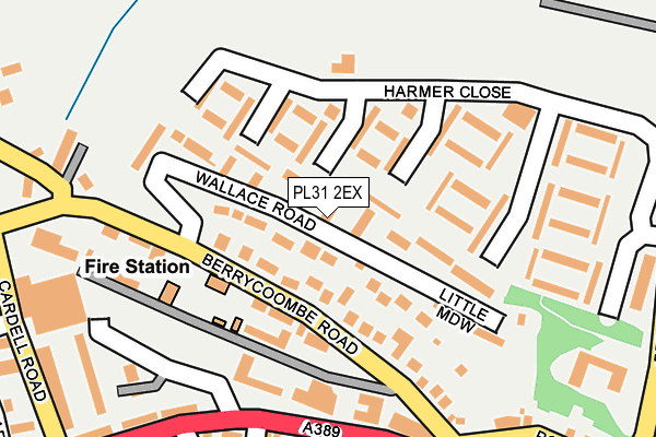 PL31 2EX map - OS OpenMap – Local (Ordnance Survey)