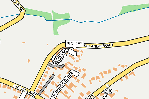 PL31 2EY map - OS OpenMap – Local (Ordnance Survey)