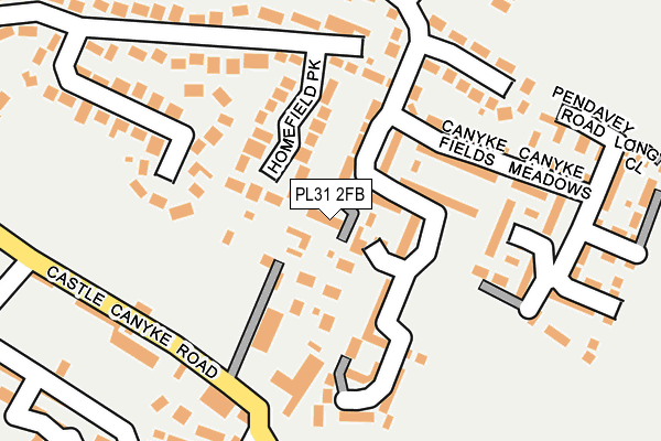 PL31 2FB map - OS OpenMap – Local (Ordnance Survey)