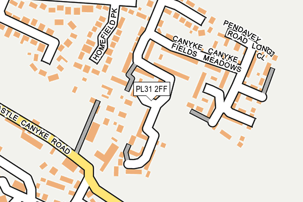 PL31 2FF map - OS OpenMap – Local (Ordnance Survey)