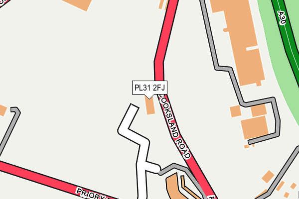 PL31 2FJ map - OS OpenMap – Local (Ordnance Survey)