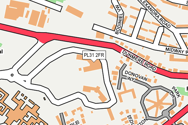 PL31 2FR map - OS OpenMap – Local (Ordnance Survey)