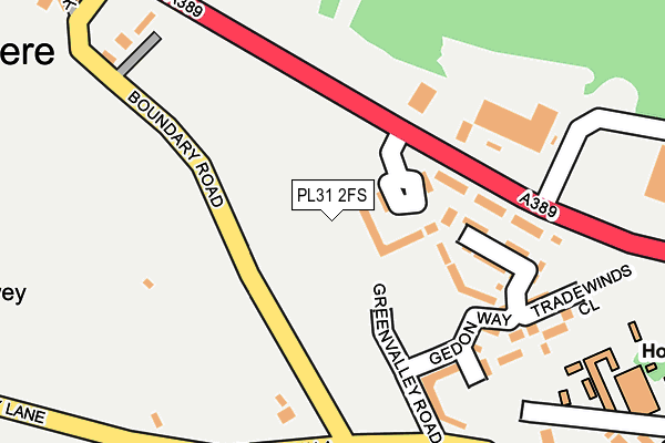 PL31 2FS map - OS OpenMap – Local (Ordnance Survey)