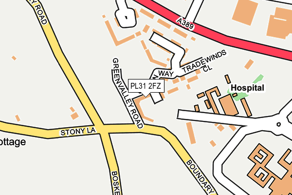 PL31 2FZ map - OS OpenMap – Local (Ordnance Survey)