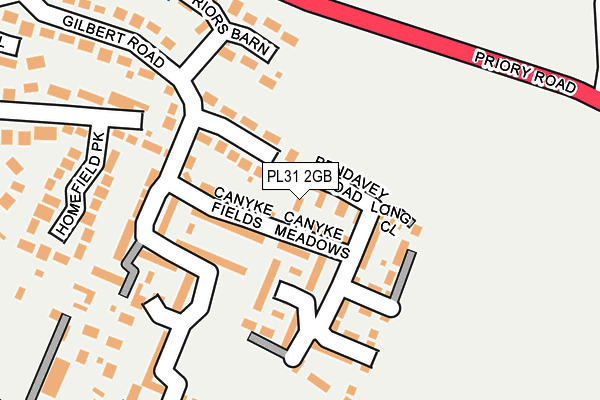 PL31 2GB map - OS OpenMap – Local (Ordnance Survey)