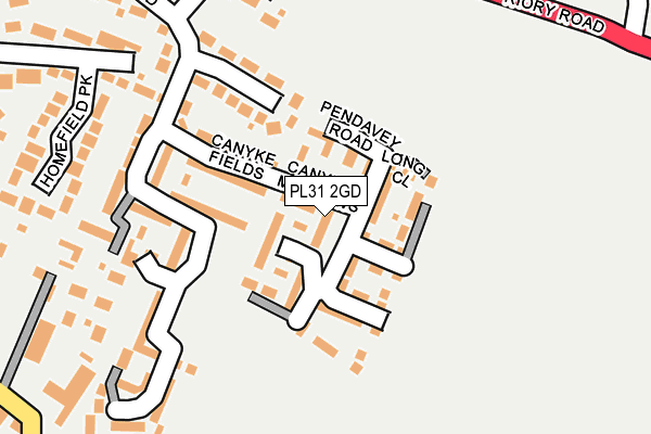 PL31 2GD map - OS OpenMap – Local (Ordnance Survey)