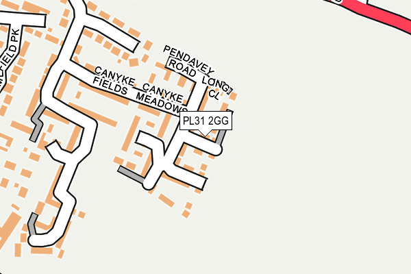 PL31 2GG map - OS OpenMap – Local (Ordnance Survey)