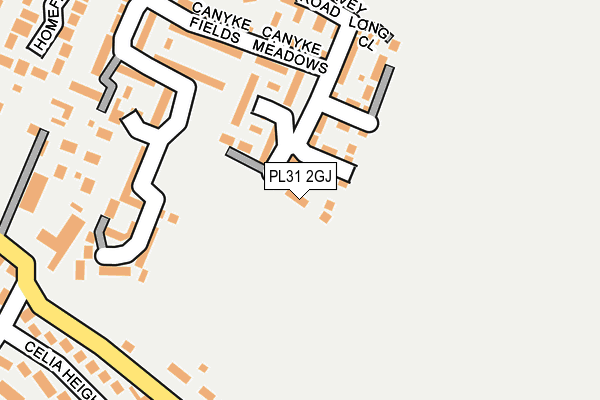 PL31 2GJ map - OS OpenMap – Local (Ordnance Survey)