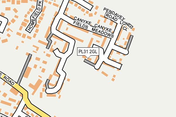 PL31 2GL map - OS OpenMap – Local (Ordnance Survey)