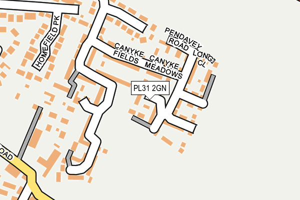 PL31 2GN map - OS OpenMap – Local (Ordnance Survey)