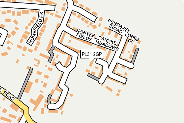 PL31 2GP map - OS OpenMap – Local (Ordnance Survey)