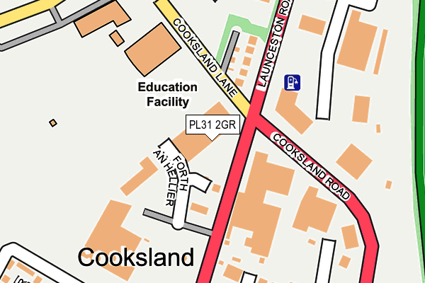 PL31 2GR map - OS OpenMap – Local (Ordnance Survey)