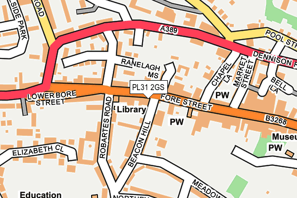 PL31 2GS map - OS OpenMap – Local (Ordnance Survey)