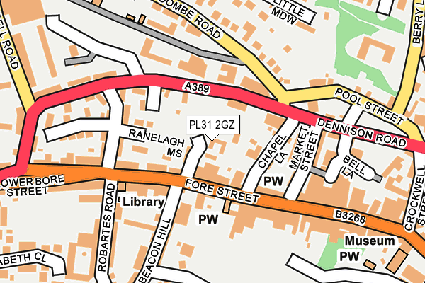 PL31 2GZ map - OS OpenMap – Local (Ordnance Survey)