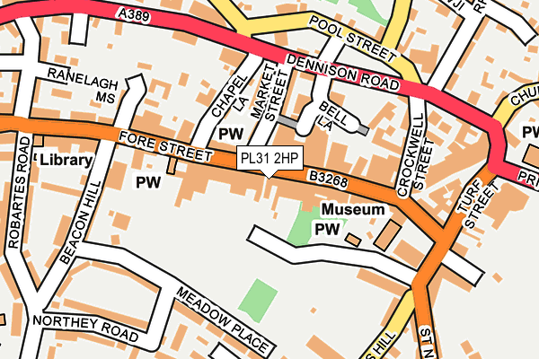 PL31 2HP map - OS OpenMap – Local (Ordnance Survey)