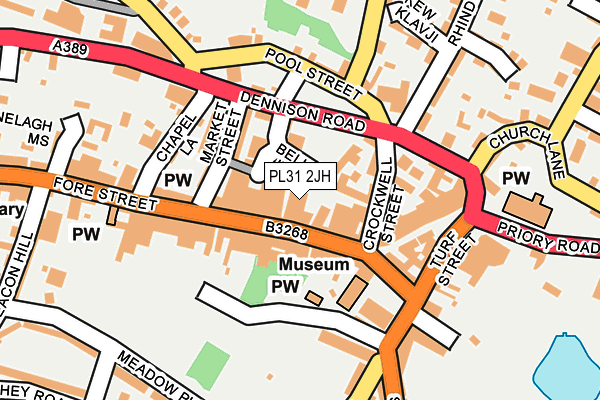 PL31 2JH map - OS OpenMap – Local (Ordnance Survey)