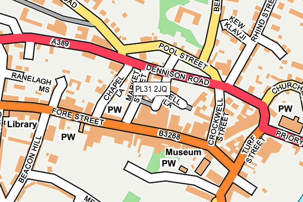 PL31 2JQ map - OS OpenMap – Local (Ordnance Survey)