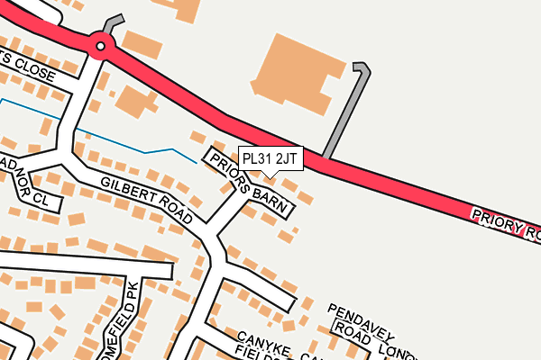 PL31 2JT map - OS OpenMap – Local (Ordnance Survey)