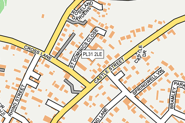 PL31 2LE map - OS OpenMap – Local (Ordnance Survey)