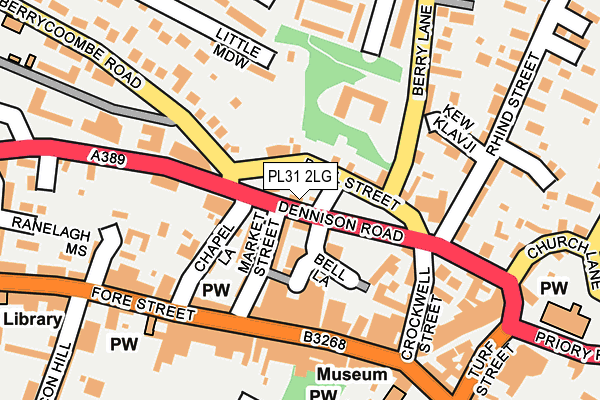 PL31 2LG map - OS OpenMap – Local (Ordnance Survey)