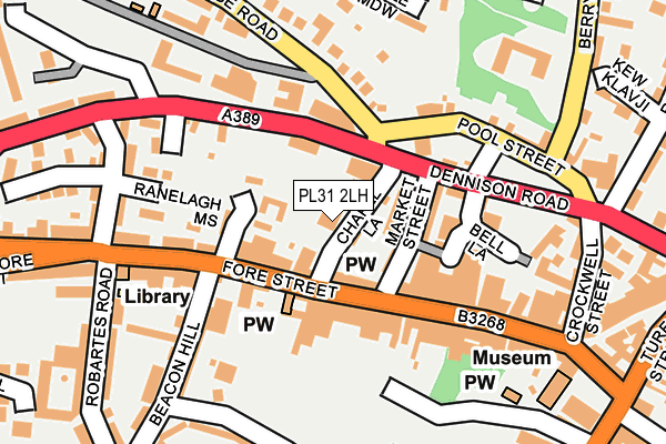 PL31 2LH map - OS OpenMap – Local (Ordnance Survey)