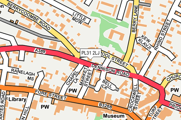 PL31 2LJ map - OS OpenMap – Local (Ordnance Survey)