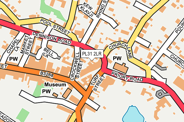 PL31 2LR map - OS OpenMap – Local (Ordnance Survey)