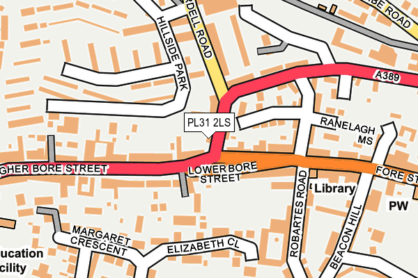 PL31 2LS map - OS OpenMap – Local (Ordnance Survey)