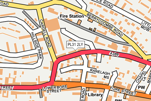 PL31 2LY map - OS OpenMap – Local (Ordnance Survey)