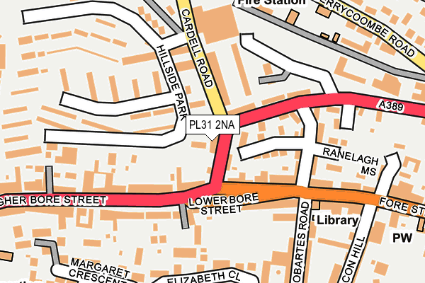 PL31 2NA map - OS OpenMap – Local (Ordnance Survey)