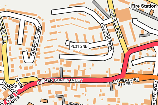 PL31 2NB map - OS OpenMap – Local (Ordnance Survey)