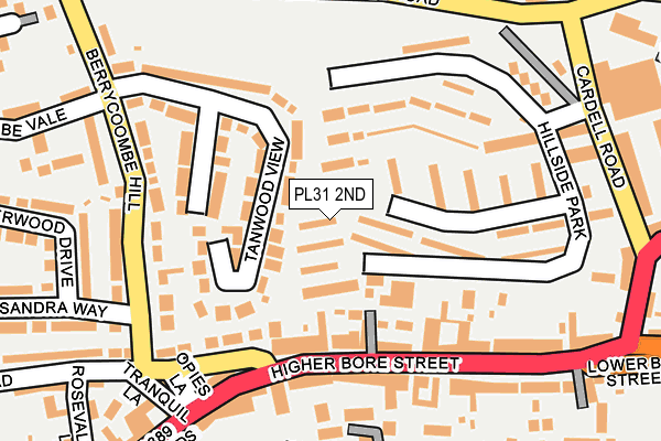 PL31 2ND map - OS OpenMap – Local (Ordnance Survey)