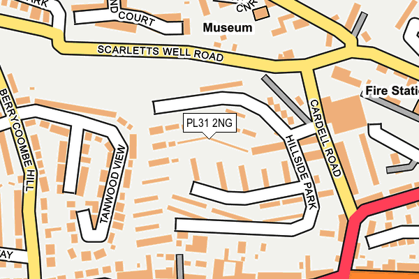 PL31 2NG map - OS OpenMap – Local (Ordnance Survey)