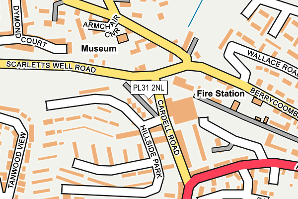 PL31 2NL map - OS OpenMap – Local (Ordnance Survey)